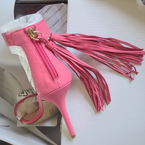 NIB ALDO Celena Heeled Sandals, Fuchsia Size 8.5 - Picture 5 of 6